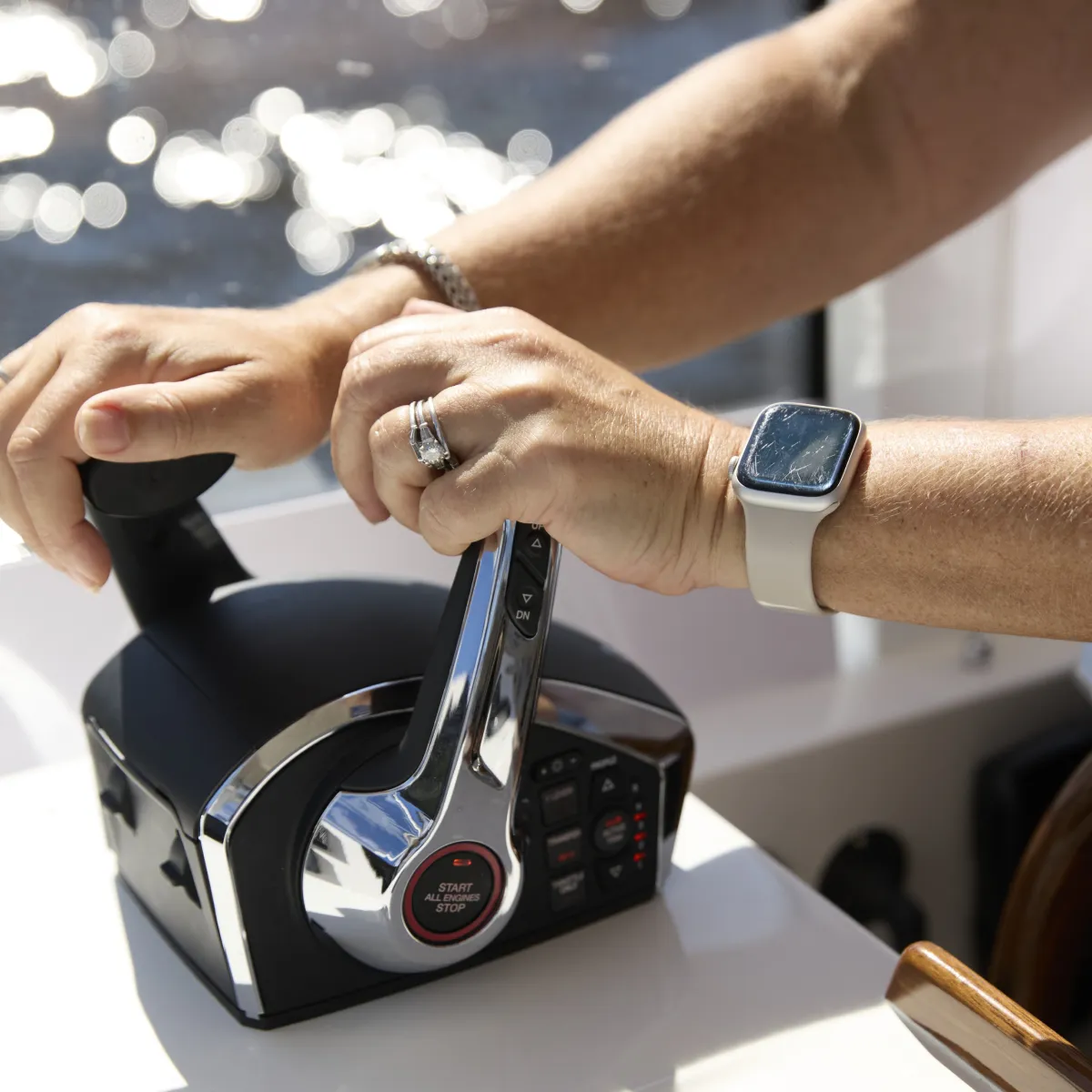 MJM yacht owner enjoying time on the water