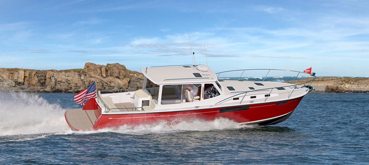 Half the Fuel, Twice the Fun.  MJM Yachts 43z IPS