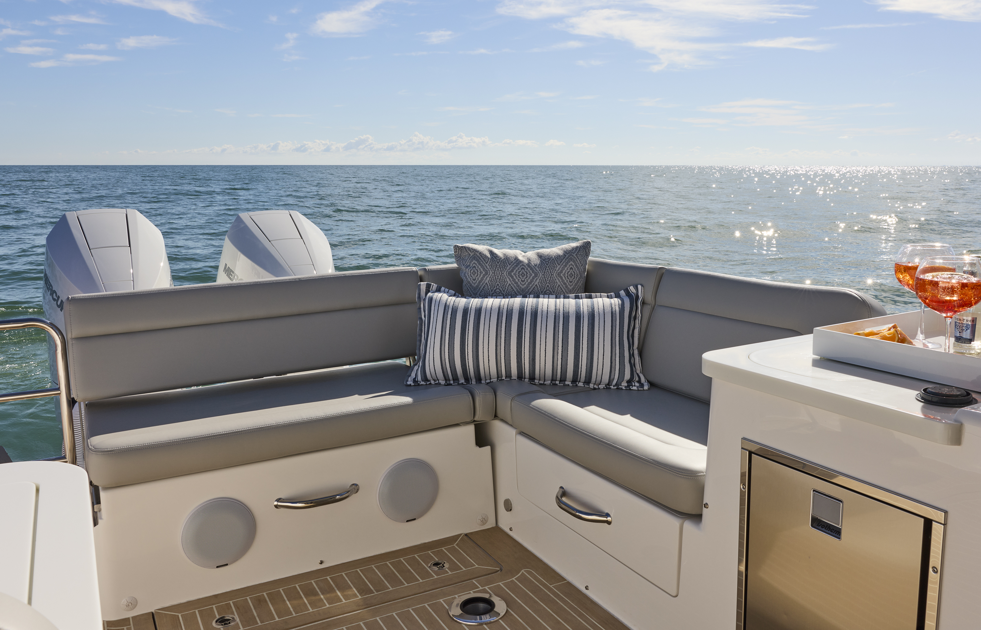 MJM yacht cockpit with premium seating