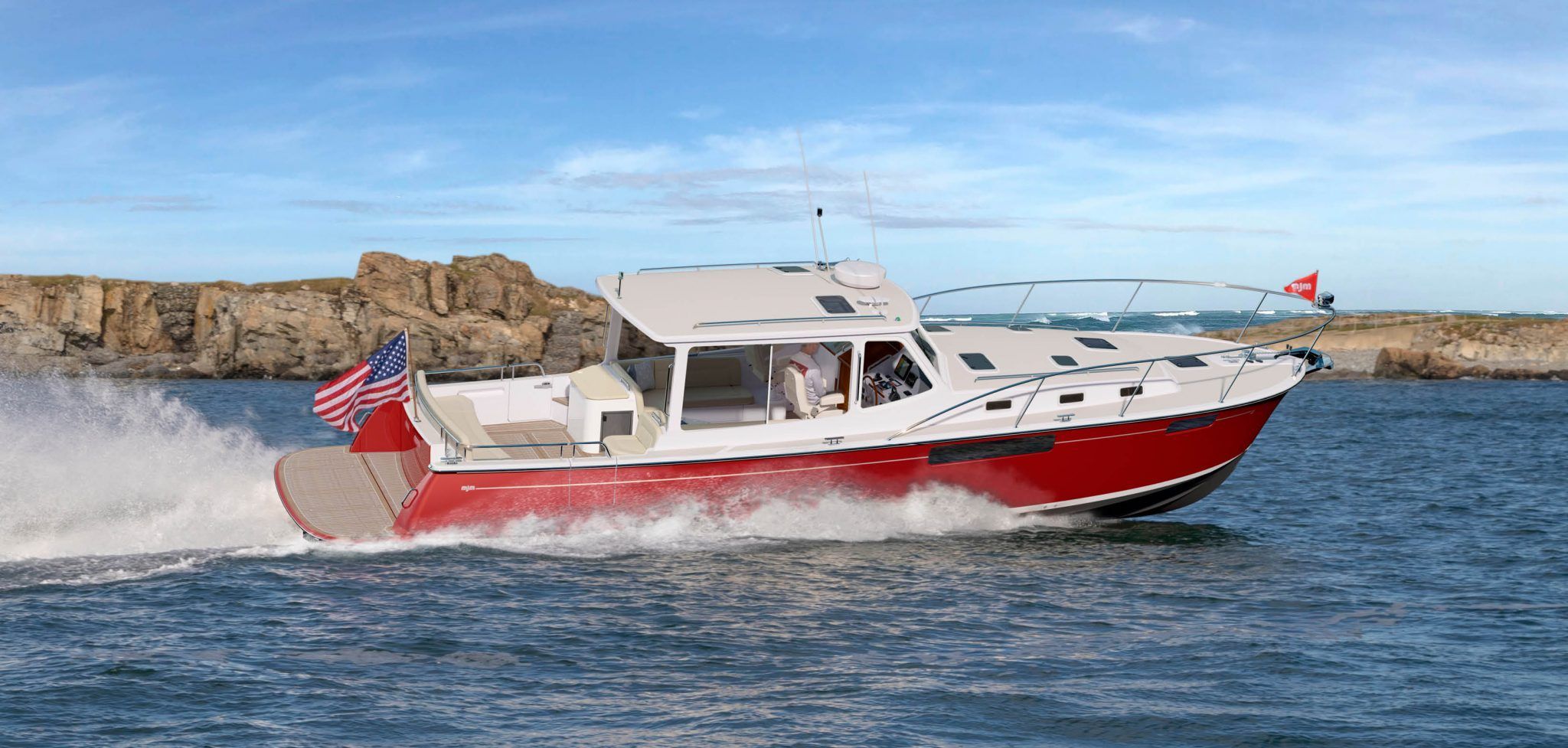MJM 43z. Epic Performance. Now With Outboards or IPS Pod Drives.